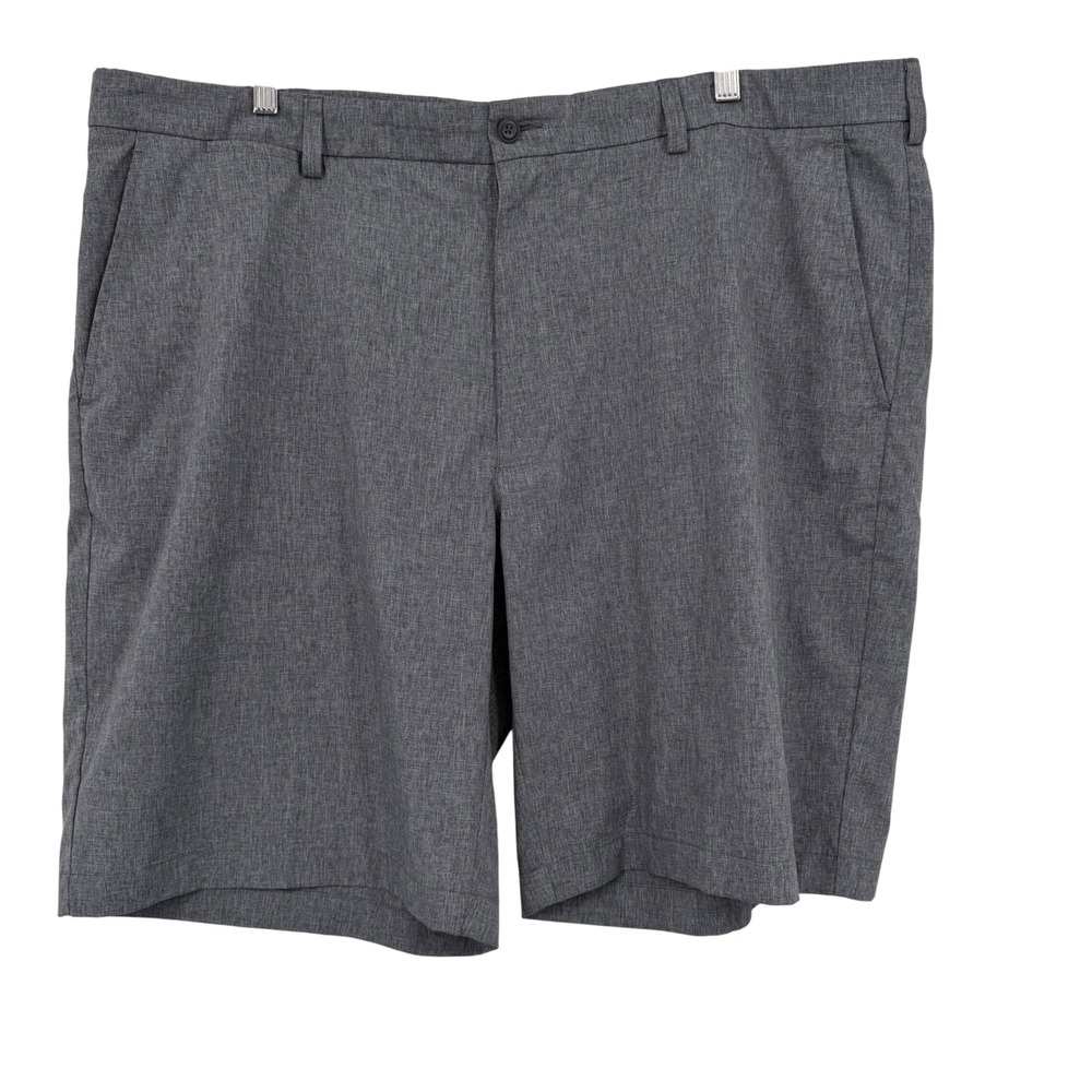 Grand Slam‎ Mens Golf Shorts Gray Performance Stretch Size 42 Flat Front